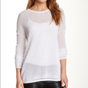 Vince Mesh Oversize Open Knit Sweater M